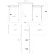 Lexington Partner Desk and 3 Piece Hutch - Image 2