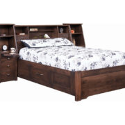 Sunrise Bed with Storage Rails