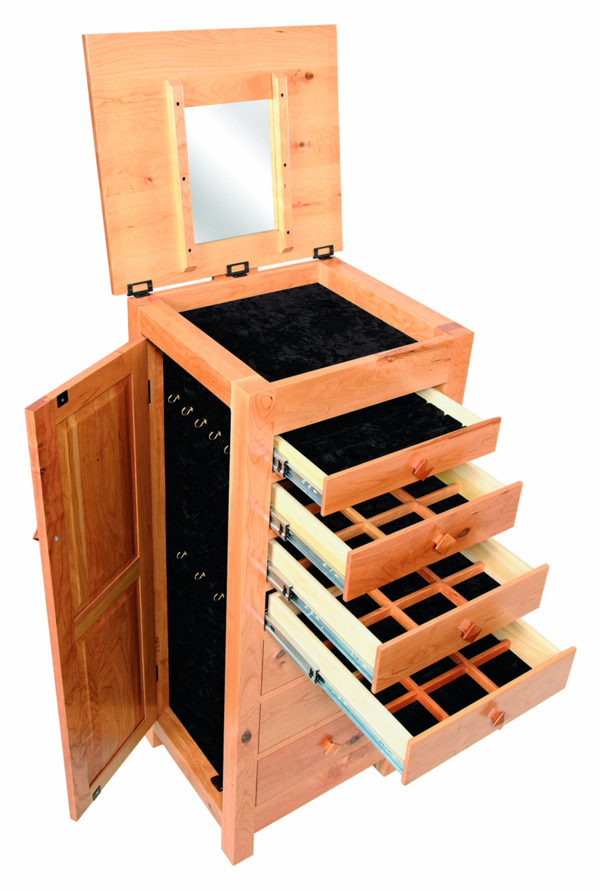 Quartersawn Mission Jewelry Armoire - Image 2