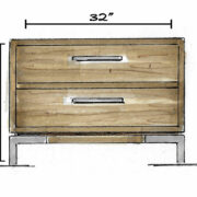 Manhattan 2 Drawer Nightstand - Image 3