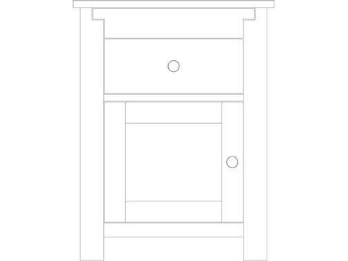 Hudson Limited Door Nightstand