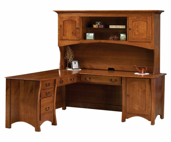 Master L Desk with Hutch