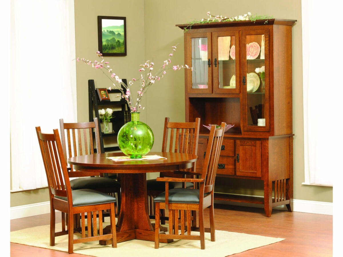 Hamilton Mission Double Pedestal Table - Image 2