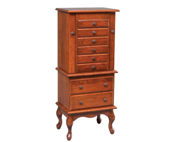 Split Queen Anne Jewelry Armoire