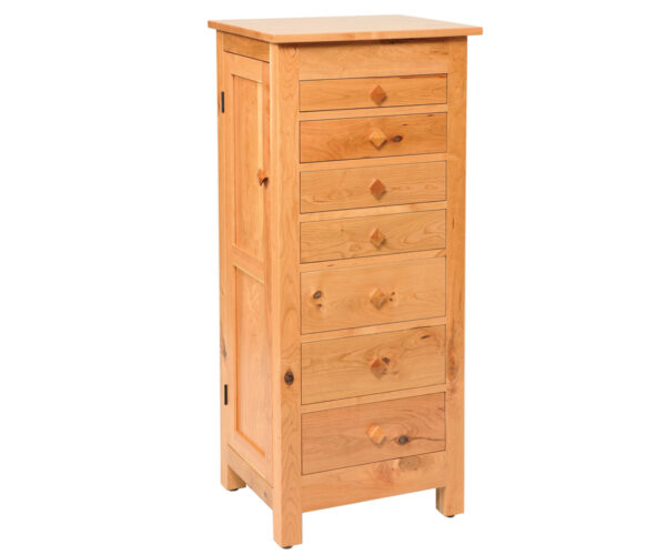 Rustic Cherry Mission Jewelry Armoire
