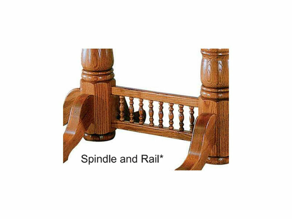 Turned Double Pedestal Table - Image 3