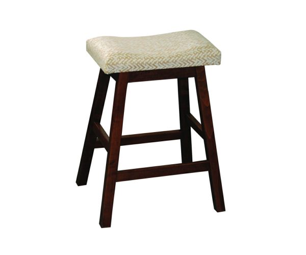 24" Wave Bar Stool with Fabric