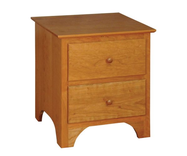 Shaker Two Drawer Nightstand