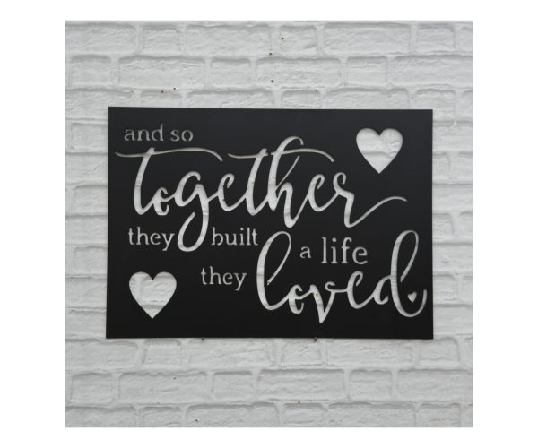 They Built A Life Plaque