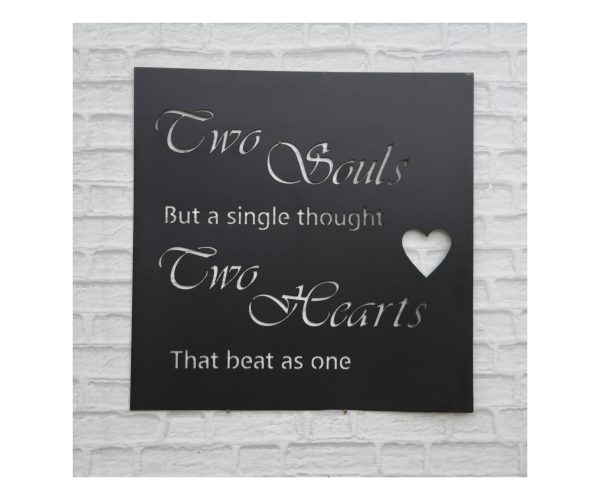 Two Souls, Two Hearts Plaque