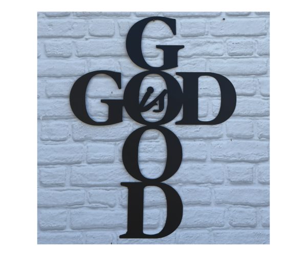 God Is Good Cross Plaque