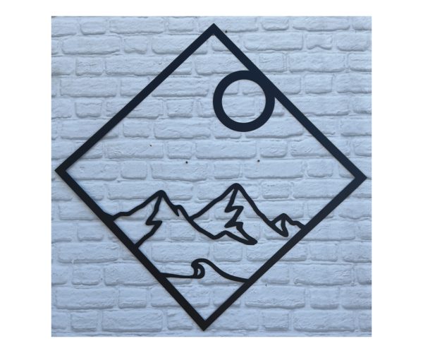 Moon And Mountains Plaque