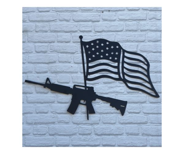 Guns 'n Flags Plaque