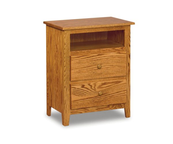 Shaker 2 Drawer Open Top Nightstand