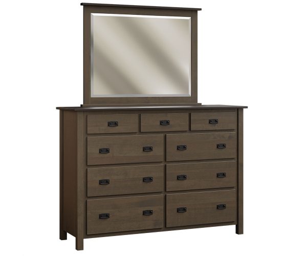 Dutch Country Mission 9 Drawer Dresser