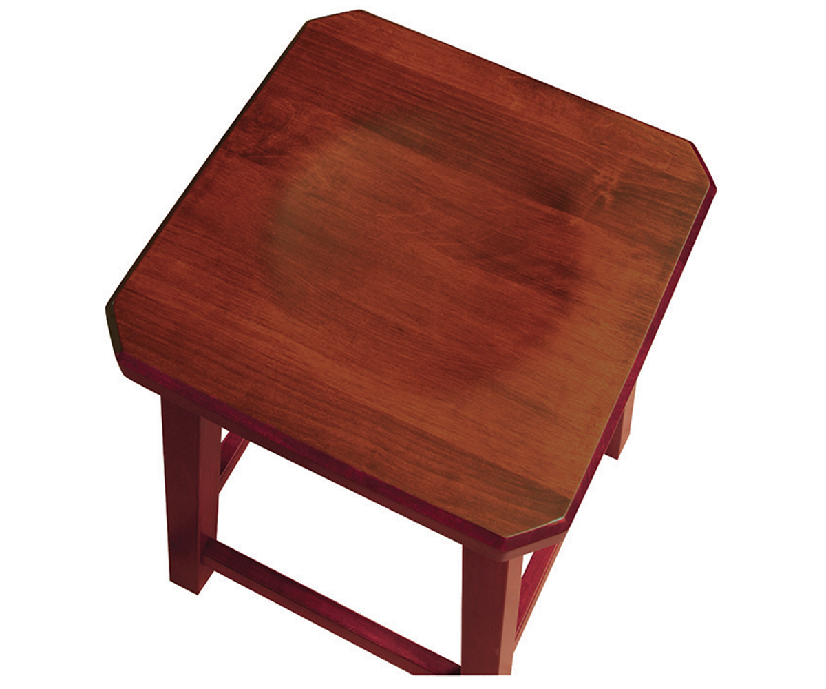 24" Mission Bar Stool with Clipped Corners - Image 2