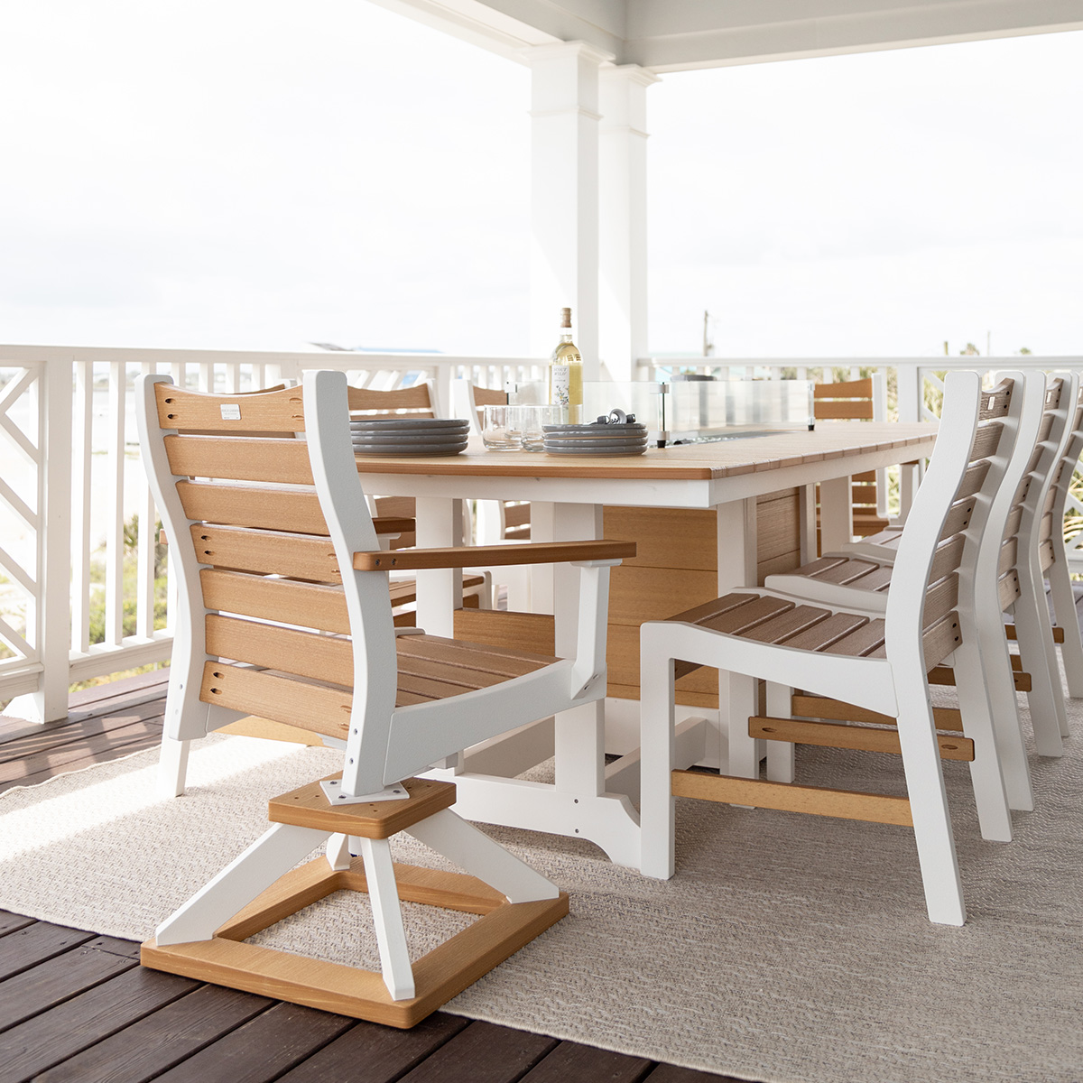 Bristol Swivel Rocker Dining Chair - Image 3