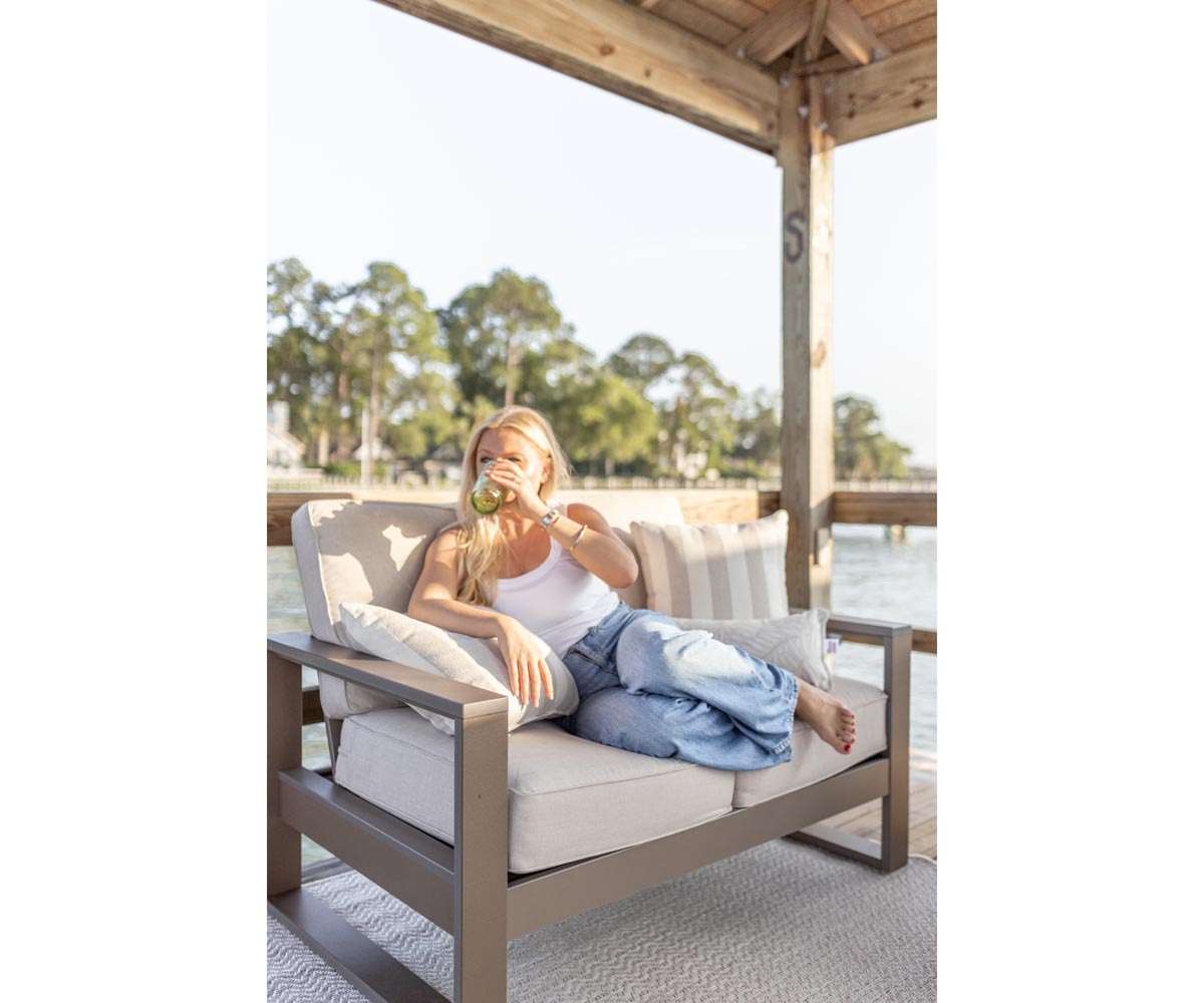 Nordic High Back Loveseat - Image 4