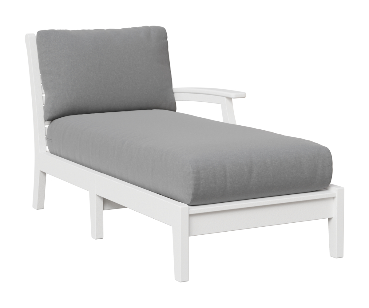 Classic Terrace Arm Chaise Lounge - Left