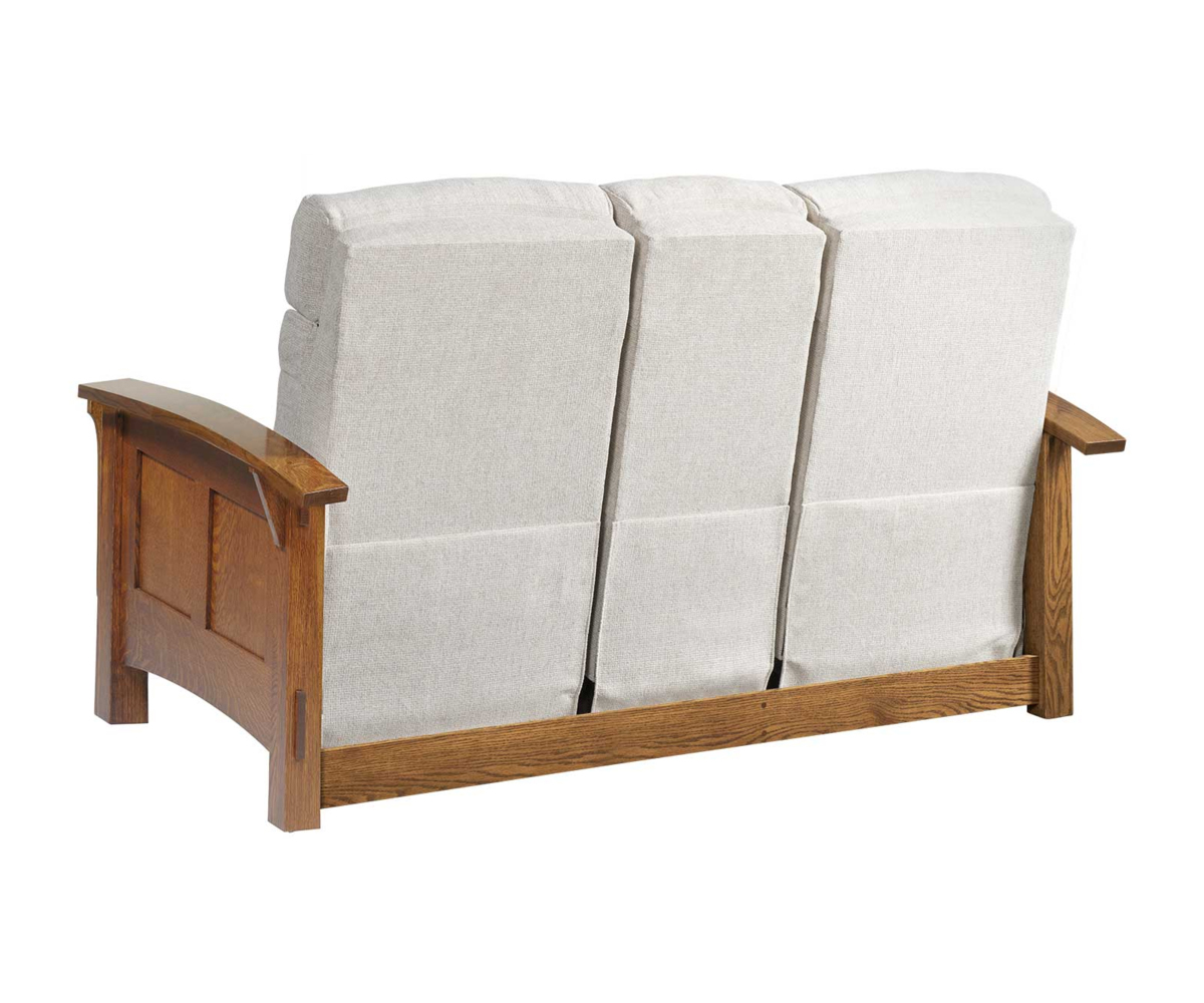 Country Shaker Center Console Recliner Love Seat - Image 3