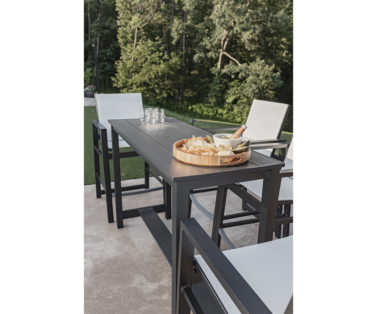 Aluminum Balcony Table - Bar Height - Image 2